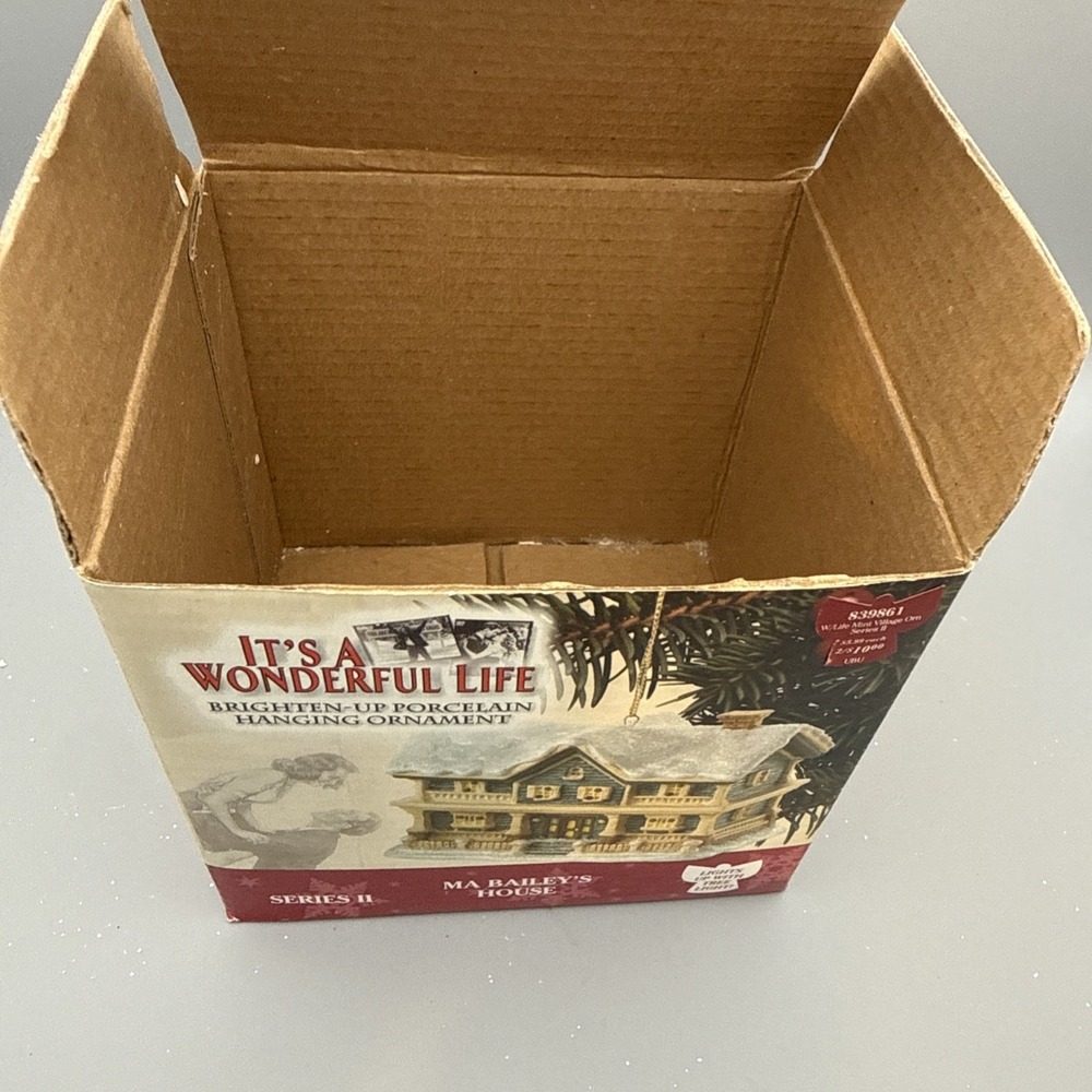 It's A Wonderful Life Ma Bailey's House Series2 ChristmasVillage Enesco BOX ONLY